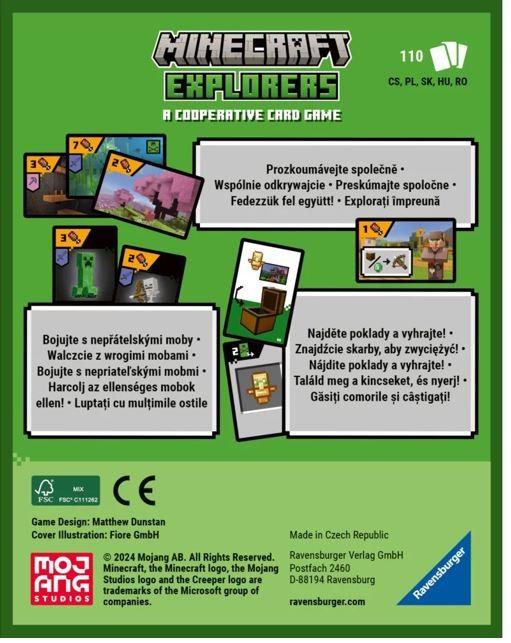 Actual product image Ravensburger Minecraft Explorers card game