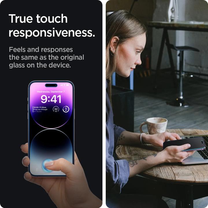 Produktbild Spigen EZ FIT GLAS.tR (1 Stück, Apple iPhone 14 Pro Max)