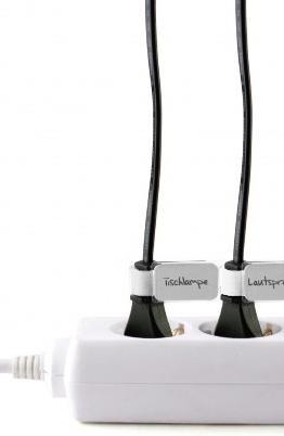 Produktbild Label-the-cable kleine Klettbinder mit Etikette (Klettkabelbinder, 90 mm, 10 Stk.)