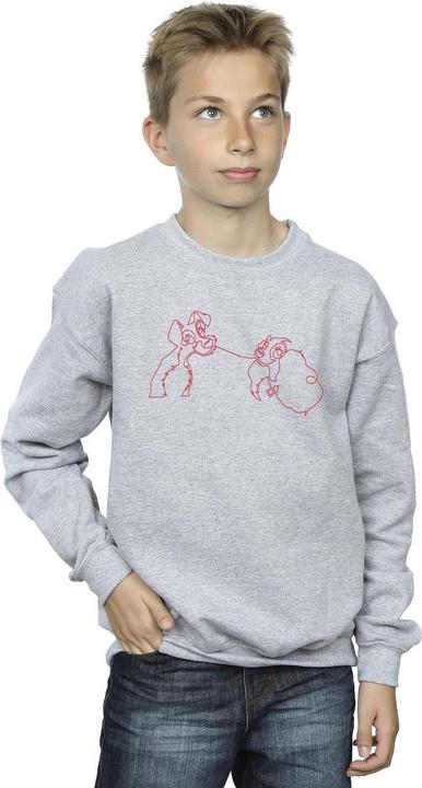 Immagine prodotto Disney Lady And The Tramp Spaghetti Outline Felpa Ragazzi (104)
