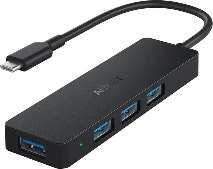 Aukey CB-C64 Interface Hub Black Grey (USB-C, 4 Ports)