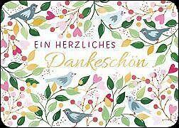 Produktbild Edition Gollong Postkarte / Dankeschn (Bltter und Vgel) / quer