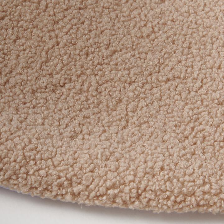 Actual product image nordic coast company Crawling blanket round teddy beige