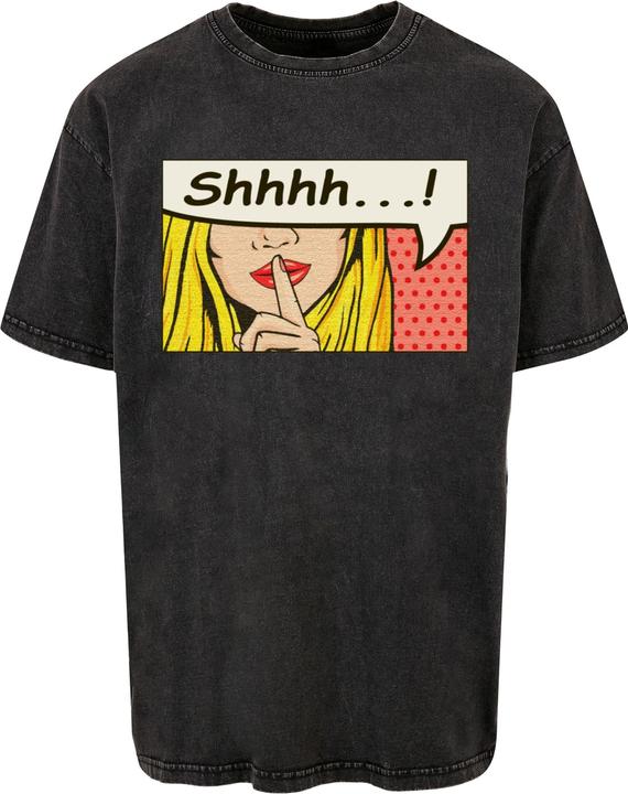 Produktbild Merchcode Silent Sign Comic Acid Washed Oversized Tee - 116363 (S)