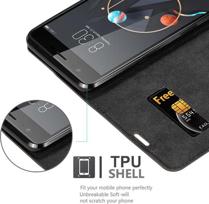 Actual product image Cadorabo Book Invisible Magnet Cover (ZTE Nubia M2)