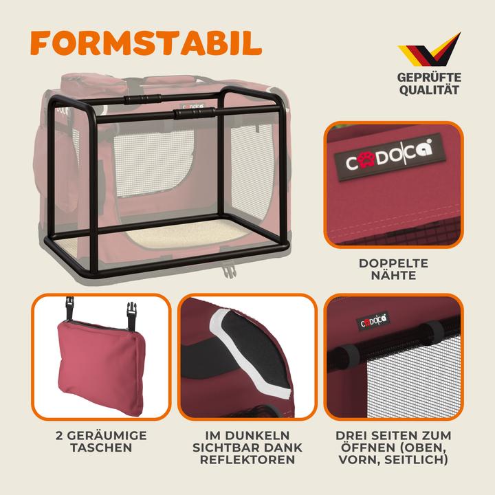 Immagine prodotto Cadoca Trasportino per Animali S/M/L/XL/XXL (Cane, Chiudibile a chiave, Traspirante)