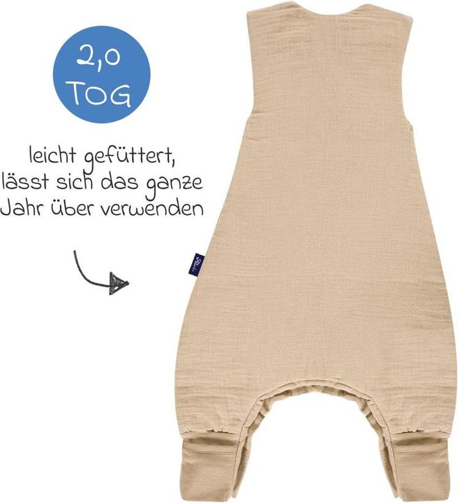 Actual product image Alvi Schlafsäcke Schlafsack mit Füssen Sleep-Overall 4 Season (70 cm)