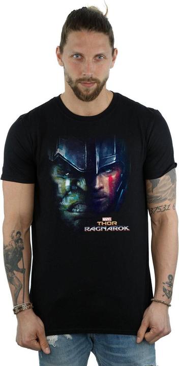 Actual product image Universal Textiles Mens Hulk Split Face Cotton T-Shirt (L)