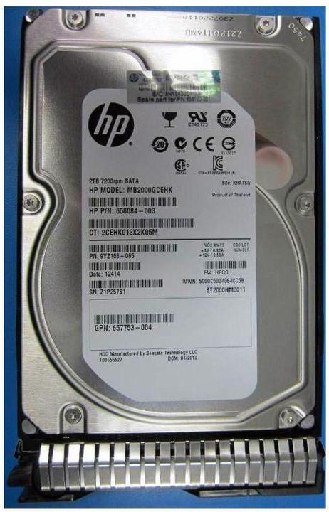 Image du produit HPE 2TB 6G SATA 7.2k 3.5 (2 To, 3.5")