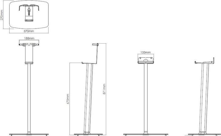 Actual product image Flexson Sonos PLAY:5 (1 pcs., Stand, Not movable)