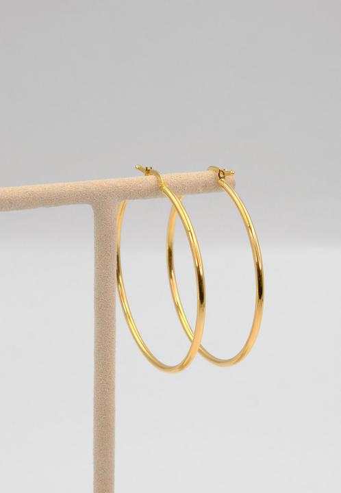 Produktbild Muau Creolen (750/18 K Gelbgold)