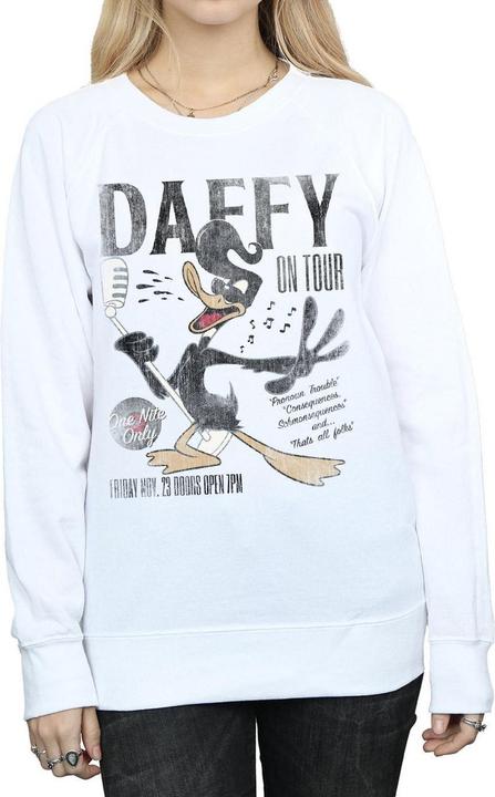 Actual product image Looney Tunes Womens/Ladies Daffy Duck Concert Sweatshirt (M)