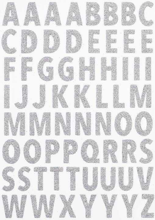 Produktbild Hobby Fun Glitzer-Sticker "Buchstaben"