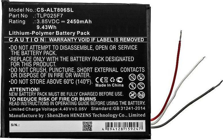 Produktbild CoreParts Battery for Alcatel Tablet