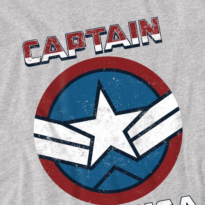 Actual product image Captain America Childrens/Kids Badge T-Shirt (140, 146)