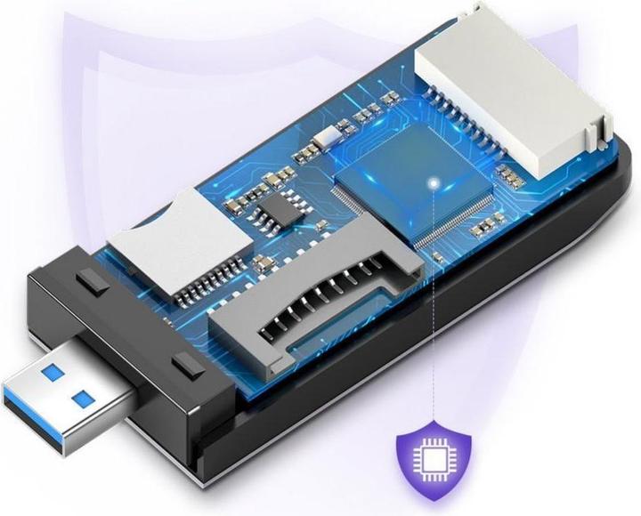 Actual product image Ugreen 4-in-1 Cardreader (USB 3.0)