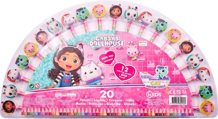 Produktbild Euromic Gabbys Dollhouse - 20 pencil/colour pencil set (033707053)
