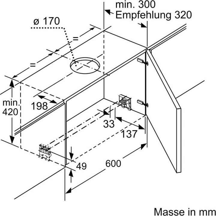 Actual product image Bosch Hausgeräte DFS067A51C (Flat-screen hood)