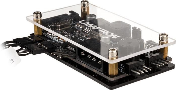 Produktbild Lamptron TC20 PCI RGB fan and LED controller - black (1 Lüfter)