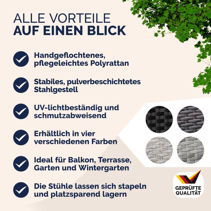 Immagine prodotto Casaria Polyrattan Gartenstühle