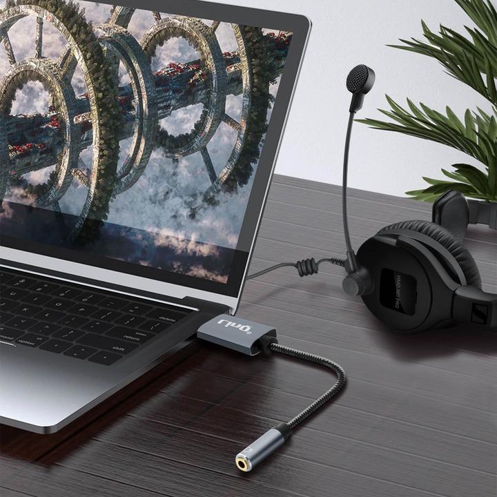 Actual product image LinQ USB / 3.5mm jack adapter U3530 (USB-A, 3.5mm jack)
