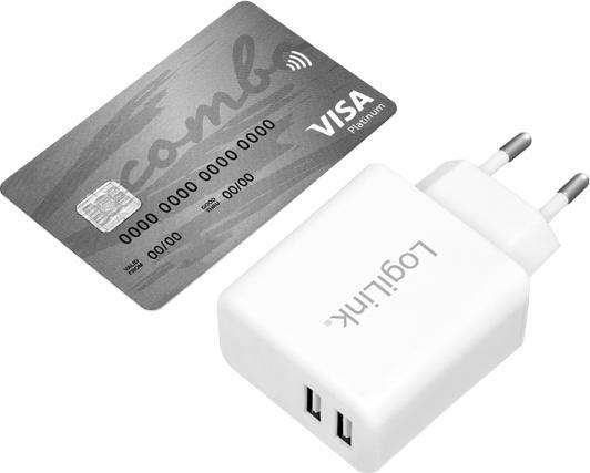 Actual product image LogiLink USB socket adapter (12 W)