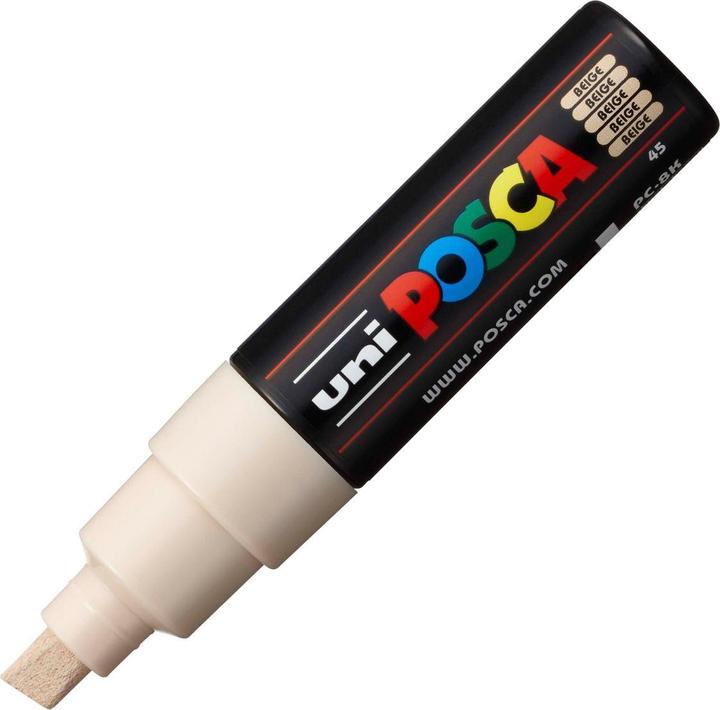 Produktbild Posca Marker PC-8K Keilspitze (Beige, 8 mm, 1 x)