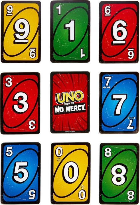 Actual product image Mattel Games UNO No Mercy (English)