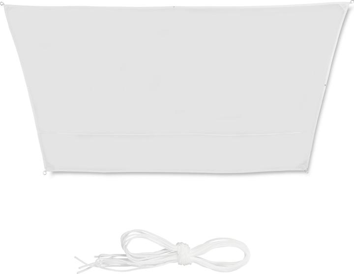 Actual product image Relaxdays White Trapeze Shade Sail (400 x 300 x 0.5 cm)