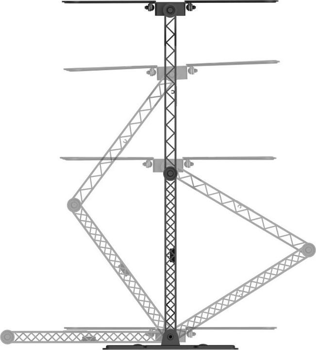 Actual product image Hama FULLMOTION TV wall mount, 400x400, 165 cm (65"), extra long arm, slim (Wall, 65", 50 kg)