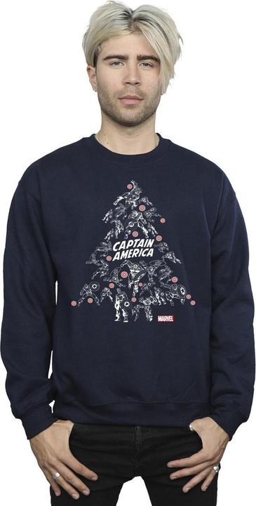 Immagine prodotto Captain America Christmas Tree Felpa Uomo (L)