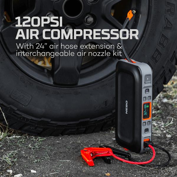 Actual product image Nebo Assist Air Jump Starter Compressor (1500 A)
