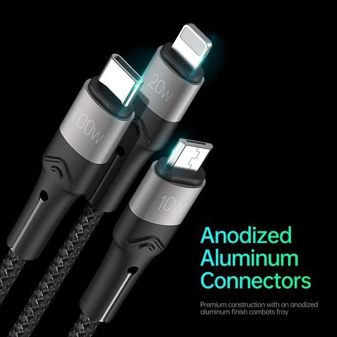 Actual product image Duzzona 3 in 1 USB Ladekabel (1.30 m)