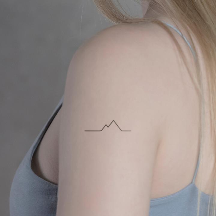 Image du produit minink Tatouage temporaire - Ligne de montagne