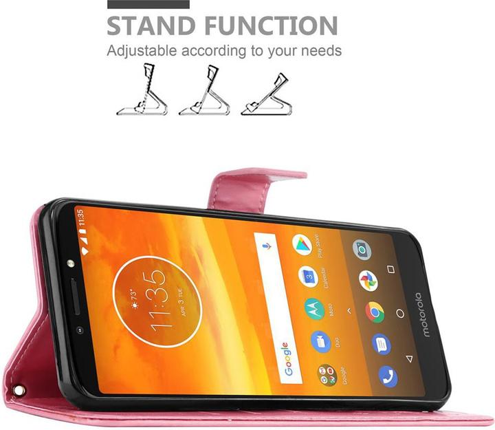 Produktbild Cadorabo Flower Book Cover (Motorola Moto E5 Plus)