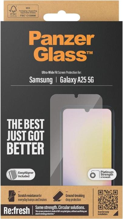 Immagine prodotto PanzerGlass Vestibilità ultra-ampia (1 Pezzo/i, Samsung Galaxy A25 5G)