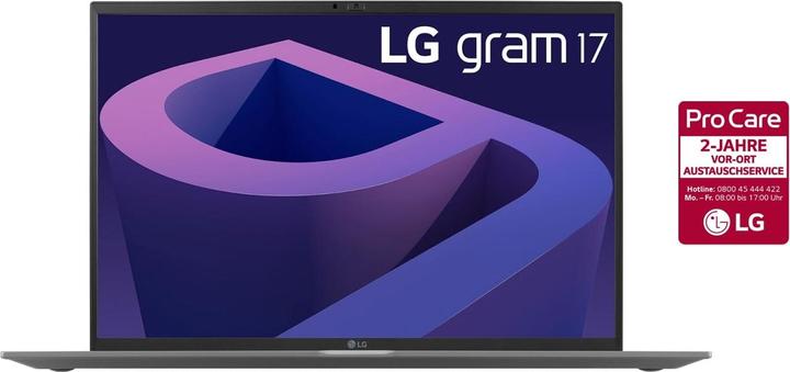 Actual product image LG Gram 17 (17", Intel Core i7-1260P, 16 GB, 1000 GB, DE)