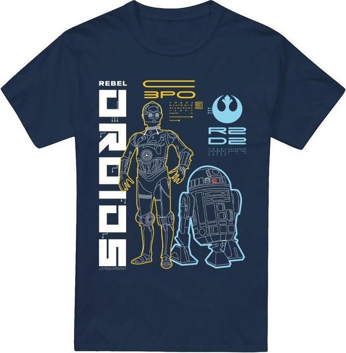 Actual product image Star Wars Mens Rebel Droids T-Shirt (3XL)
