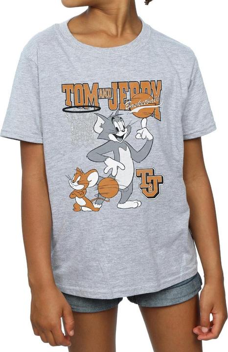 Immagine prodotto Tom & Jerry Spinning Basketball Maglietta Ragazze (116)