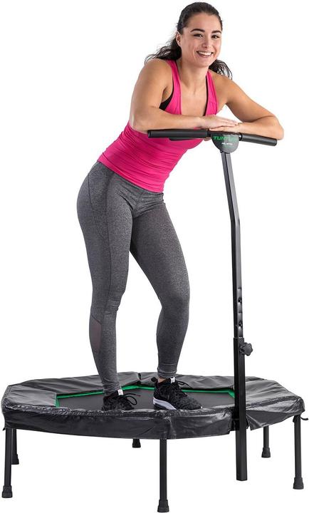 Immagine prodotto Tunturi Hexagon Fitness Trampolin mit Verstellbarem und Abnehmbarem Handgriff (84 cm)