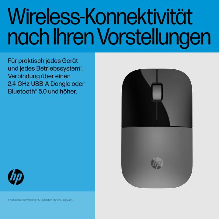 Actual product image HP Z3700 Dual Silver Wireless Mouse EURO (P) (Wireless)