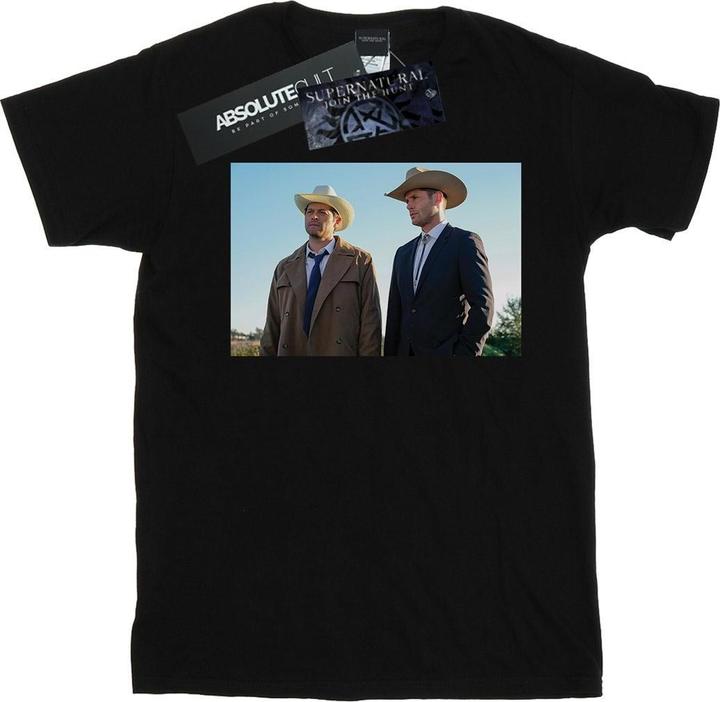 Actual product image Supernatural Womens/Ladies Stetson Boys Cotton Boyfriend T-Shirt (3XL)