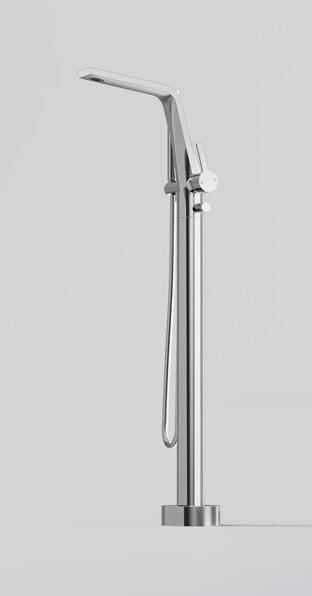 Produktbild Steinberg Serie 260 Wannenarmatur, freistehend, mit Handbrause, H: 969mm, Ausladung 220mm, 2601162