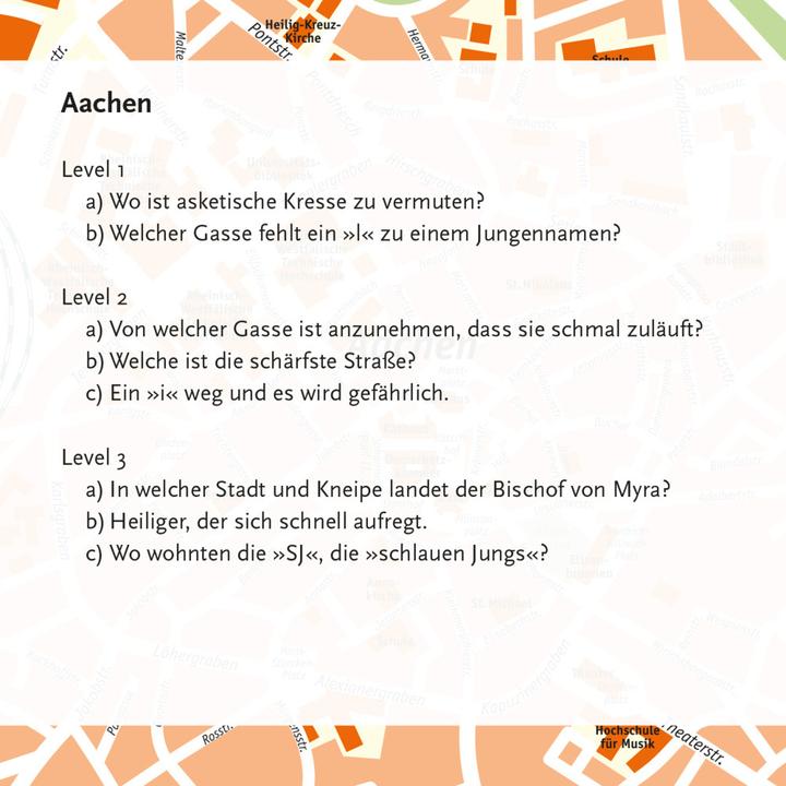Actual product image City map quiz Major cities in Germany (German)