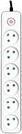 Image du produit Tracer Zebra Black, White 6 AC outlet(s) (6 x, CEE, 1.50 m)