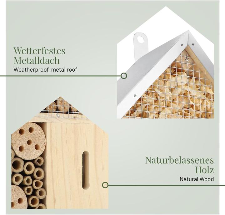 Immagine prodotto Wildlife home Hotel per insetti (Farfalle, Api, Ape, Coccinelle)