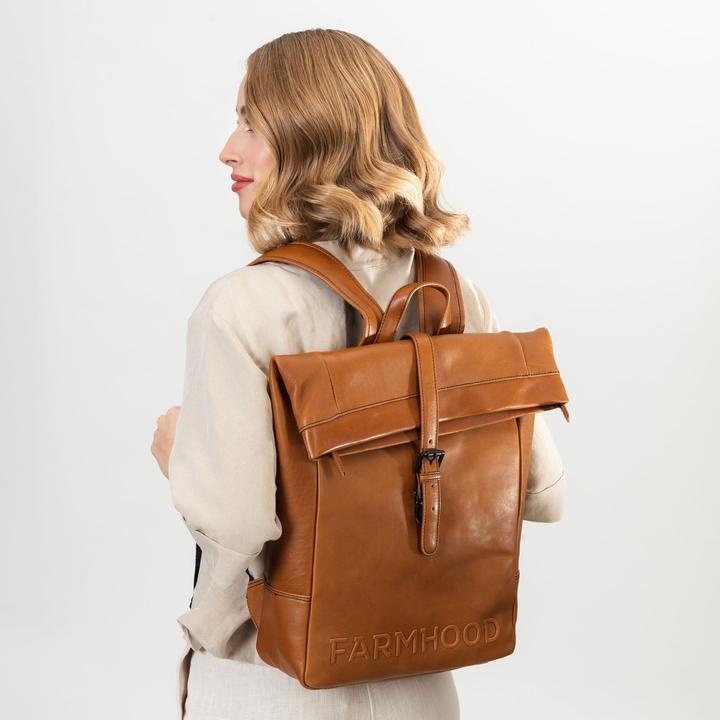 Image du produit Farmhood Sac à dos en cuir Memphis 41 cm pour ordinateur portable (13 l)
