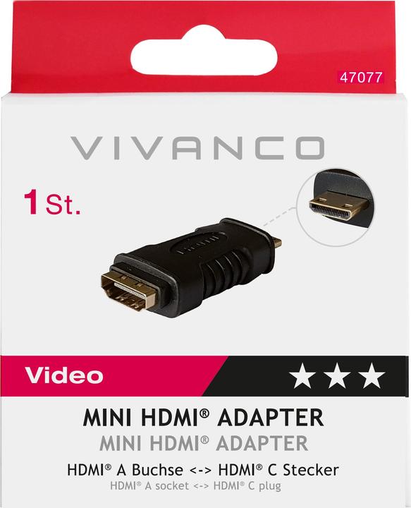 Produktbild Vivanco Videoadapter (HDMI, 1.15 cm)