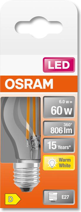 Actual product image Osram Star Classic P (E27, 60 W, 806 lm, 1 x, D)