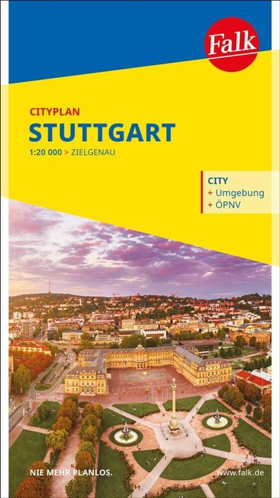 Image du produit Falk Plan de la ville de Stuttgart 1:21.000